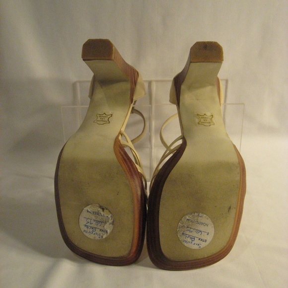 KENNETH COLE REACTION STACK HEEL SANDALS 6.5 MED. - Picture 5 of 7
